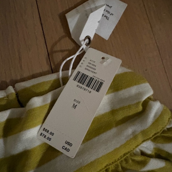 NWT Maeve by Anthropologie striped Kenley cowl neck top - Picture 4 of 5